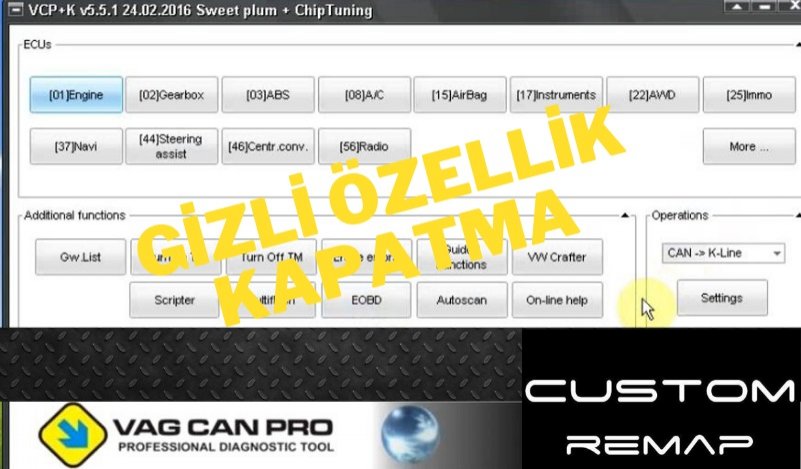 VagCom Kapatma Vag com İptali Gizli Özellik kapatma